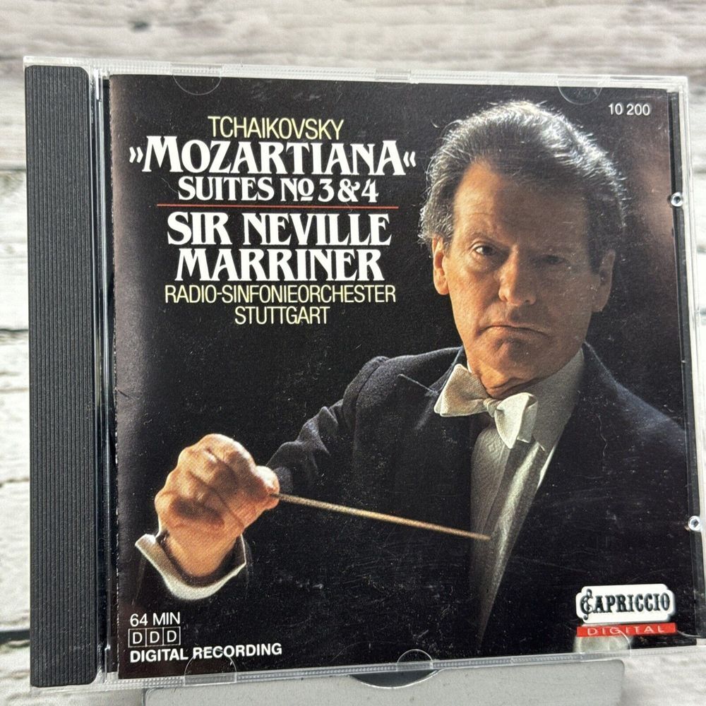 Tchaikovsky‎ Mozartiana - Suites 3 & 4 Sir Neville Marriner [1988 CD] Capriccio